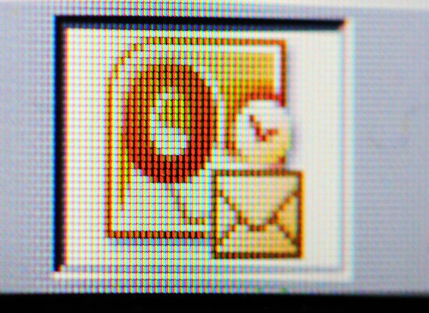 Logo del programa Microsoft Outlook 2010 en una pantalla.