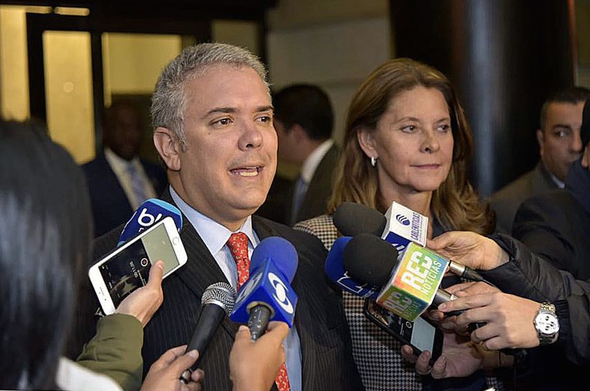 Iván&nbsp;Duque,&nbsp;presidente de&nbsp;Colombia.