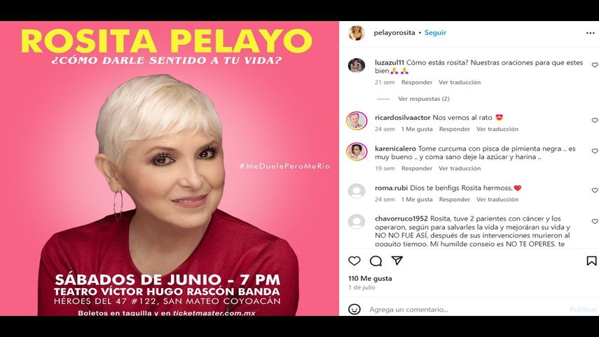La actriz mexicana Rosita Pelayo.