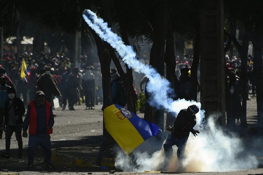 Fuertes enfrentamientos en Quito.&nbsp;