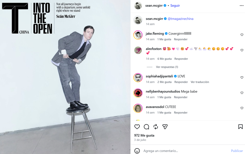 El diseñador de moda Seán McGirr.