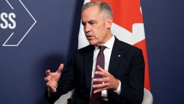 El primer ministro de Canadá, Mark Carney, habla durante una reunión bilateral en el marco de la Cumbre de Acción para el Progreso Global 2025 en el centro de Londres el 26 de septiembre de 2025.&nbsp;