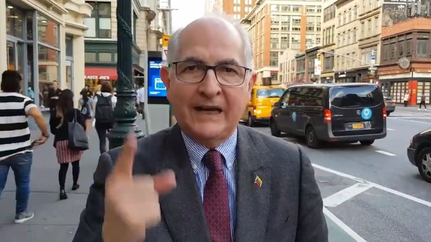 Antonio Ledezma, alcalde metropolitano de Caracas, obligado al exilio por el régimen de Nicolás Maduro.