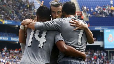 Casemiro (14), Bale y Cristiano (7) han festejado mucho en este comienzo de temporada. (REUTERS)