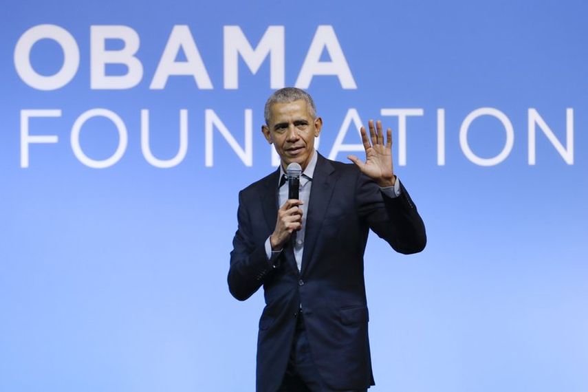 En esta fotografía de archivo del 13 de diciembre de 2019, el presidente Barack Obama habla en el evento Gathering of Rising Leaders in the Asia Pacific, organizado por la Fundación Obama en Kuala Lumpur, Malasia.