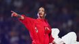 Rihanna durante su presentación en el espectáculo de medio tiempo del Super Bowl 57 de la NFL entre los Chiefs de Kansas City y los Eagles de Filadelfia, el domingo 12 de febrero de 2023, en Glendale, Arizona.