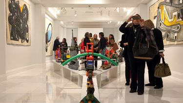 Vista parcial de la exposición en El Cubano, Miami.