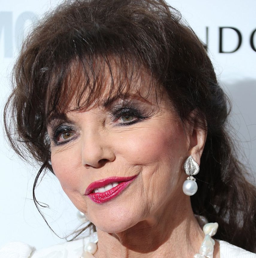 La actriz británica Joan Collins. (AP). 