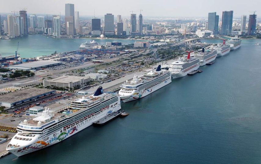 PortMiami marca un hito al recibir 10 cruceros en un solo día.&nbsp;