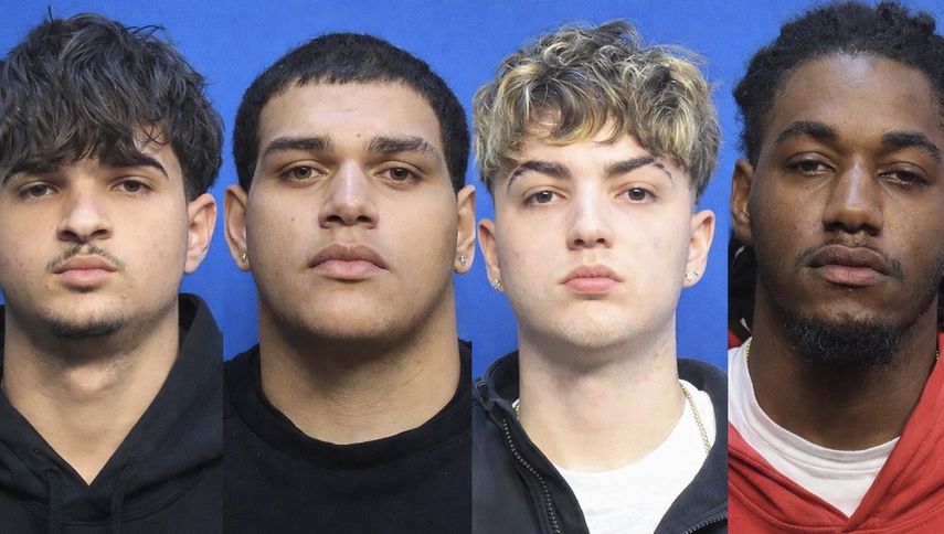 Dairon Palacios, de 18 años; John Michael Acosta, de 21 años; Adriano Prada, de 19 años y Dimas Tomayo, de 30 años.
