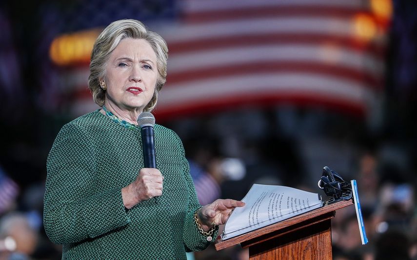 La candidata demócrata Hillary Clinton, durante un acto de campaña en Carolina del Norte.
