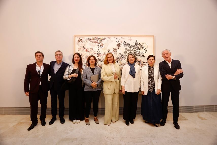 Presentación de la exposición Encuentros en el Museo Thyssen, con Francesca Thyssen.