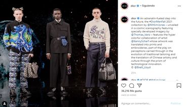 La casa francesa Dior presentó en línea su nueva colección hombre para el otoño 2021.