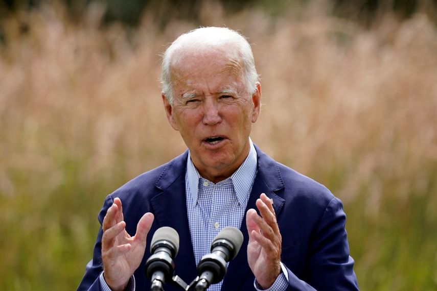 Foto tomada el 14 de septiembre del 2020 del candidato demócrata y ex vicepresidente Joe Biden en Wilmington, Delaware.