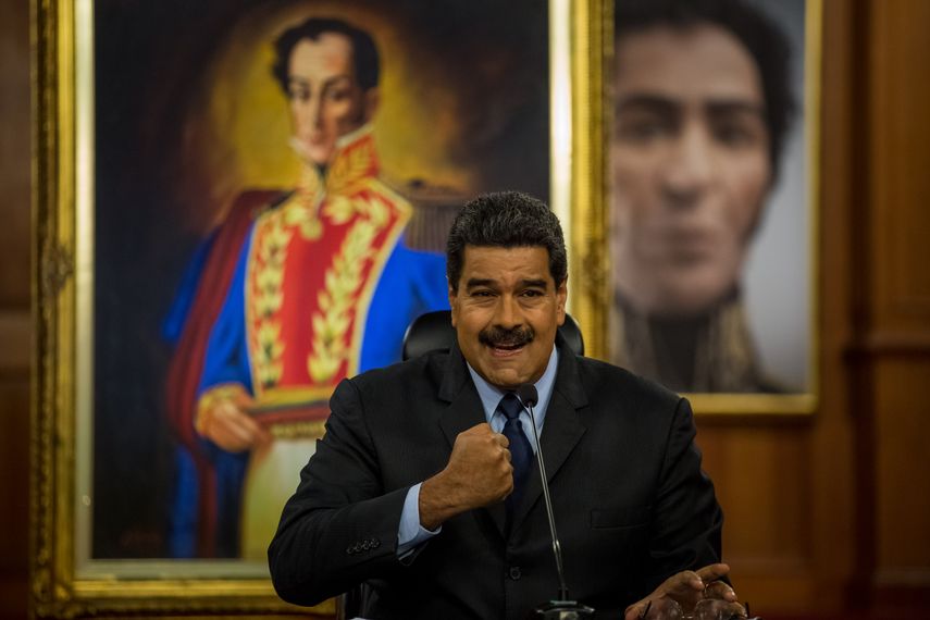 Nicolás Maduro, presidente de Venezuela, fue electo en diciembre como el personaje más corrupto del año.