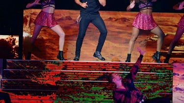 Chayanne actúa en un concierto en Miami el sábado 11 de mayo de 2019, como parte de la gira Desde el alma.