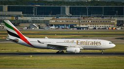 Imagen referencial a un avión de Emiratos Árabes Unidos.