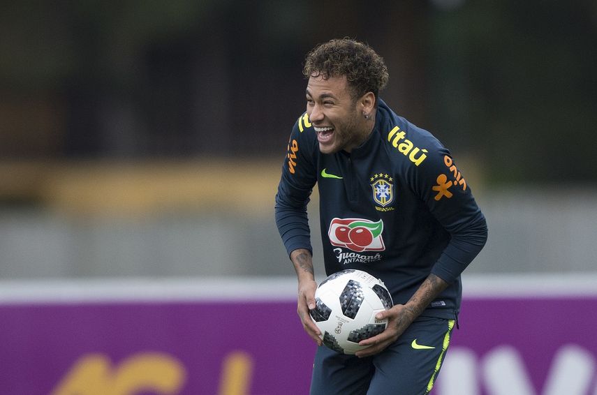 Fotografía del 24 de mayo de 2018 del brasileño Neymar en el centro de entrenamiento Granja Comary en Teresópolis, Brasil. 