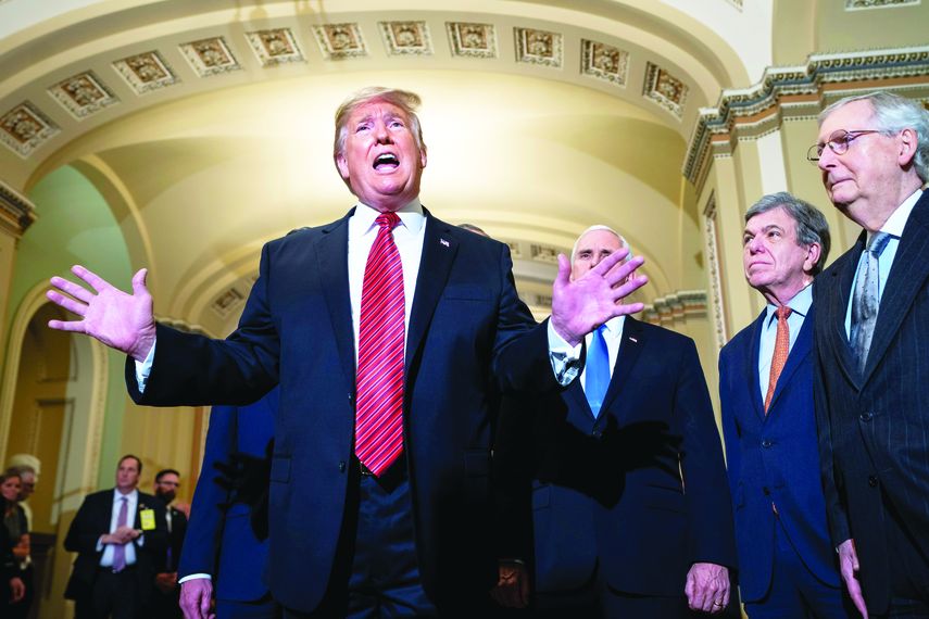 Imagen de archivo que muestra al presidente Donald Trump durante una rueda de prensa en la Casa Blanca.&nbsp;