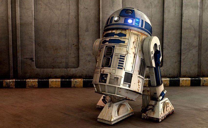 El robot personaje&nbsp;&nbsp;R2 D2. &nbsp;