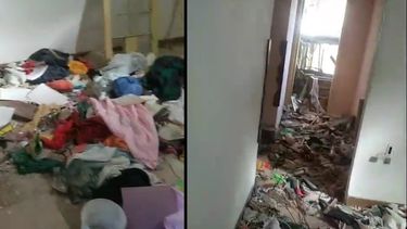 Apartamentos llenos de escombro y basura en el edificio contiguo al Hotel Saratoga.&nbsp;