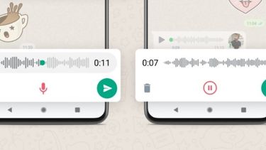 Mensajes de voz de WhatsApp.  