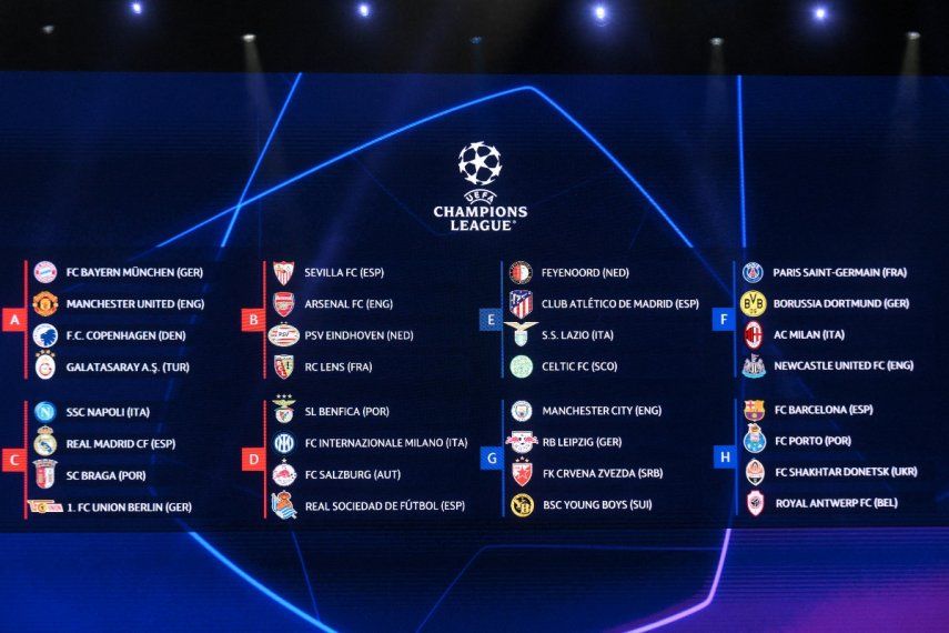 UEFA presenta los grupos para la nueva edición de la Champions