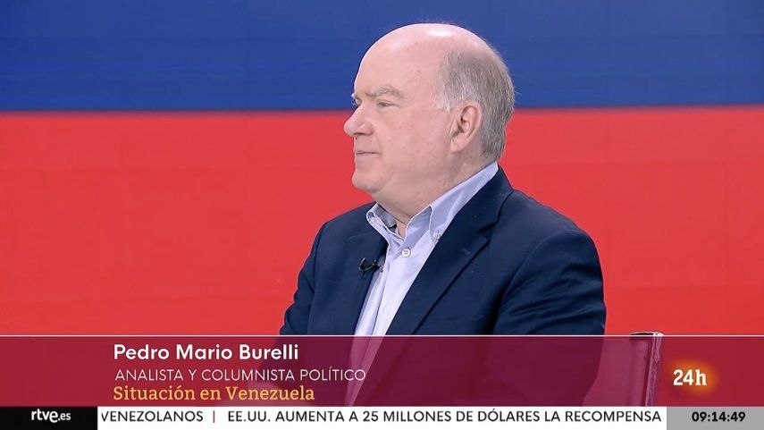 Pedro Mario Burelli en entrevista en Radio y Televisión Española el 11 de enero.