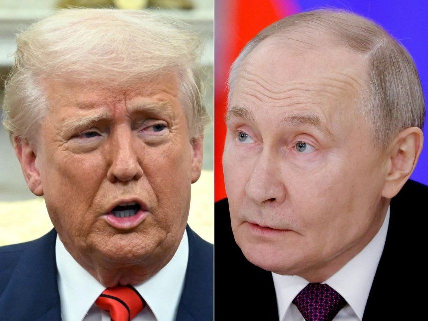 El presidente de Estados Unidos, Donald Trump, y su homólogo ruso, Vladimir Putin.