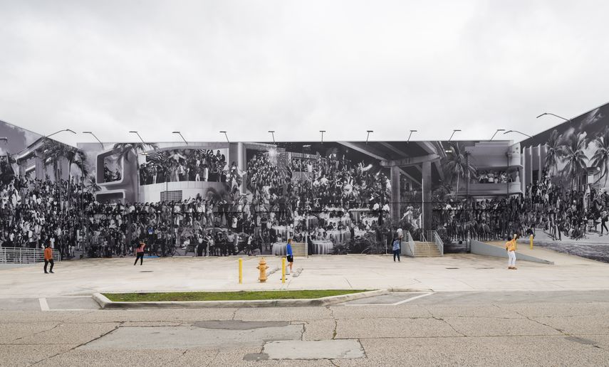 El mural The Chronicles of Miami (Las crónicas de Miami) de JR.