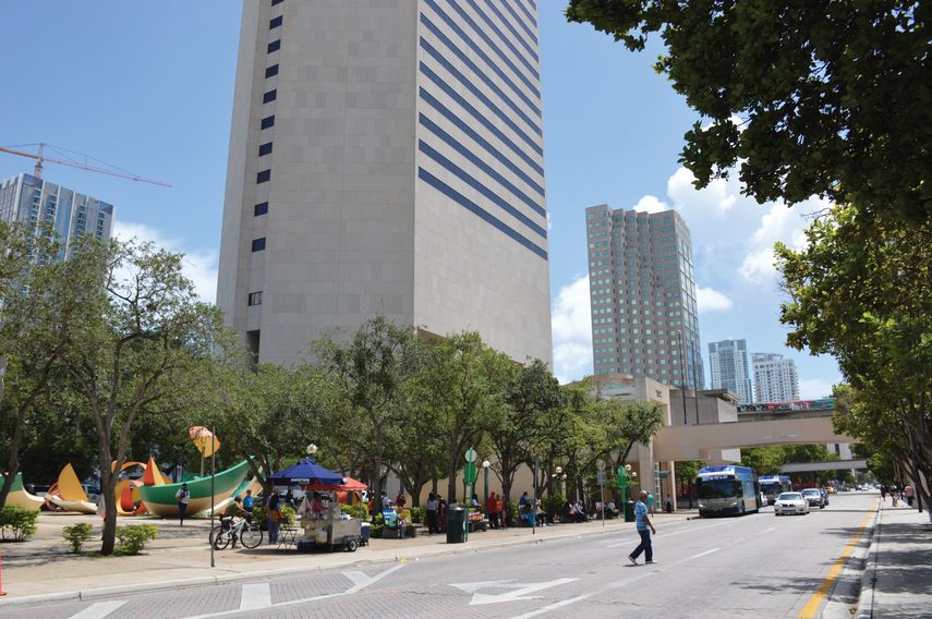Imagen referencial de los alrededores del Government Center de Miami.