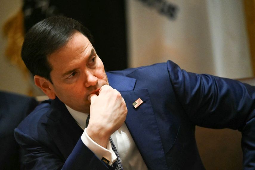 El Secretario de Estado, Marco Rubio, habla durante una reunión del gabinete en la Sala del Gabinete de la Casa Blanca en Washington, DC, el 27 de mayo de 2026.&nbsp;