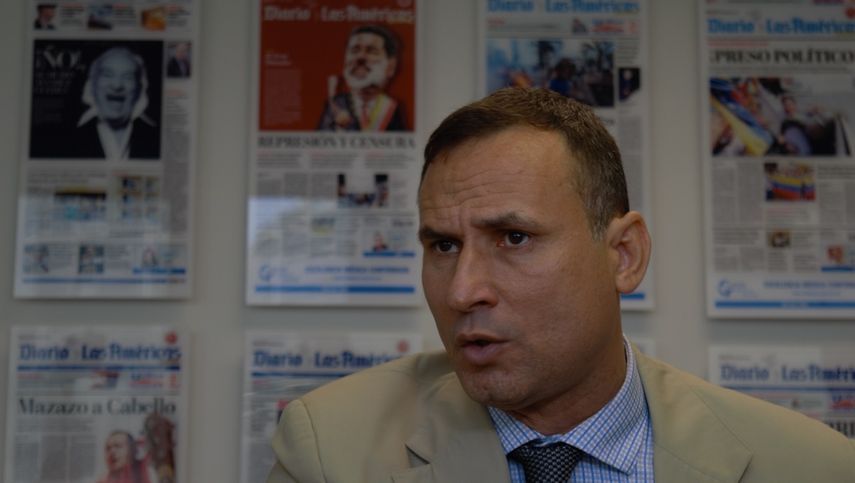 José Daniel Ferrer, líder de la Unión Patriótica (UNPACU) de Cuba, durante una visita a DIARIO LAS AMÉRICAS en 2016.