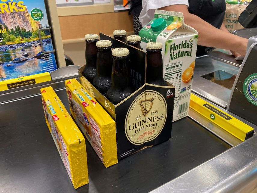 Foto tomada en un supermercado de Surfside, Florida.&nbsp;