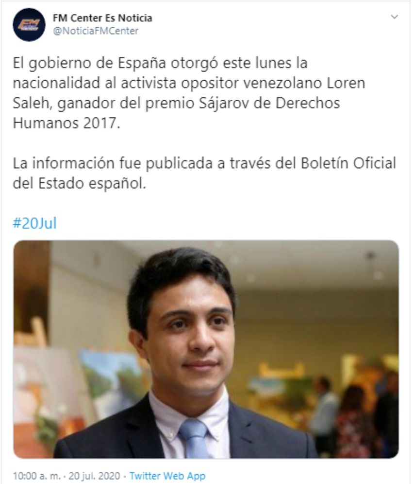 Información reseñada en las redes sociales. 