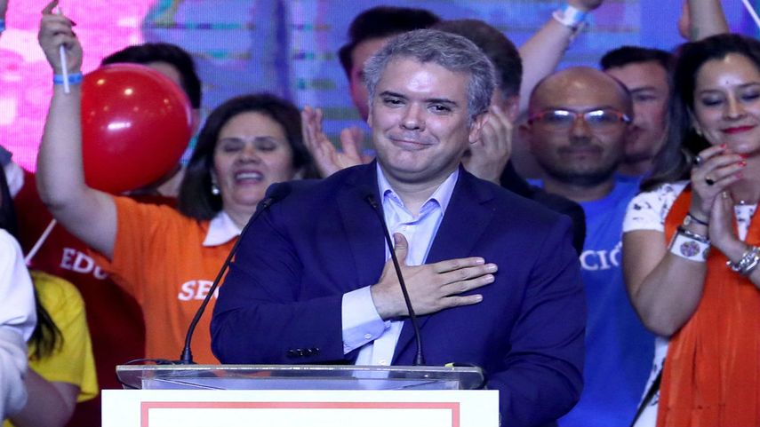 Iván Duque es el nuevo presidente de Colombia para el periodo 2018-2022
