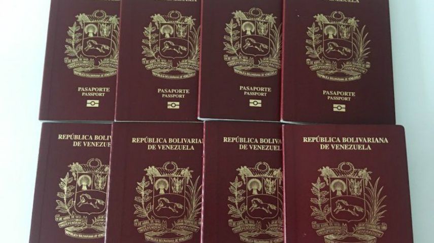 Pasaportes venezolanos.