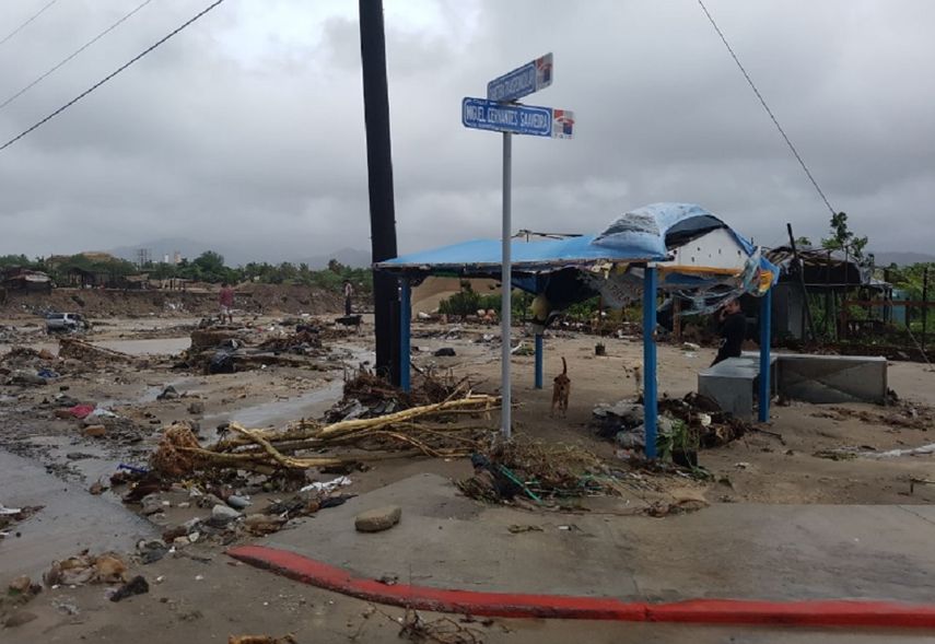 Lidia causó en las últimas horas inundaciones, daños en infraestructuras y dejó a cientos de personas evacuadas.