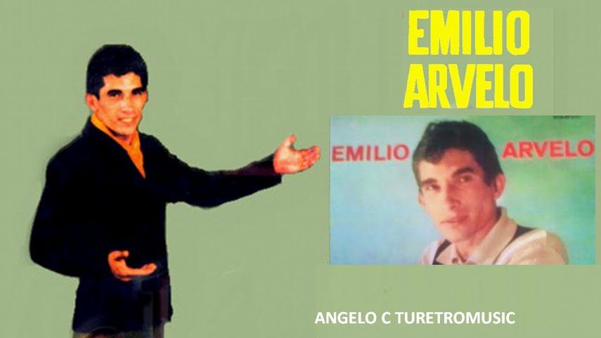 Montaje de uno de los discos de Emilio Arvelo, editado en la década de 1960.