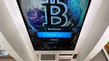 Un cajero automático que opera con bitcoins.