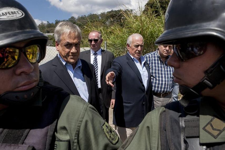 Los expresidentes de Chile y de Colombia acudieron este domingo a la cárcel de Ramo Verde con la intención de ver al coordinador nacional de Voluntad Popular. (EFE)