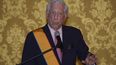En esta foto de archivo, tomada en Quito el 28 de septiembre de 2021, el escritor peruano Mario Vargas Llosa pronuncia un discurso en el Palacio Carondelet de Quito. El escritor hispano-peruano Mario Vargas Llosa fue elegido miembro de la Academia Francesa (Academie Francaise) el 25 de noviembre de 2021.