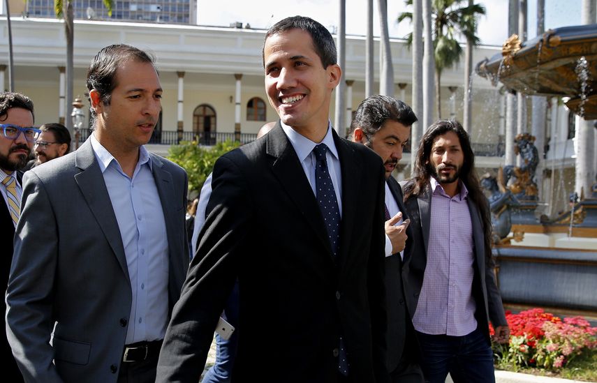 El presidente de la Asamblea Nacional,&nbsp;Juan&nbsp;Guaidó&nbsp;