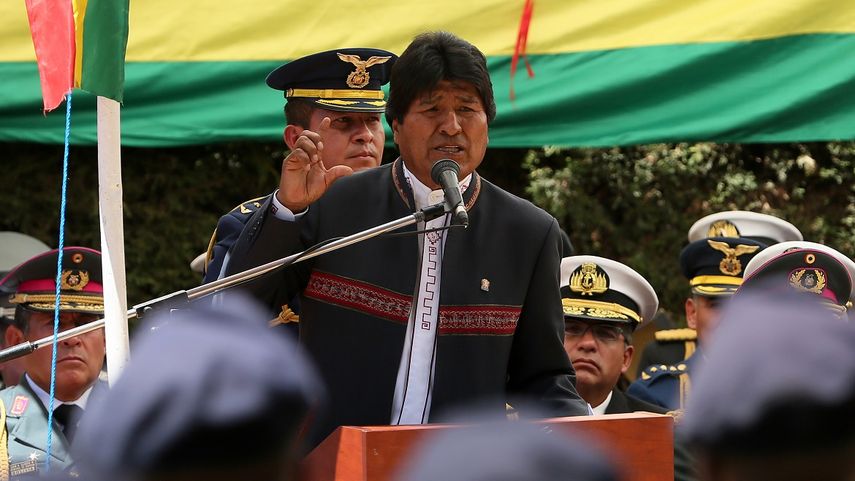 Evo Morales, presidente de Bolivia, durante un acto oficial en La Paz, Bolivia.