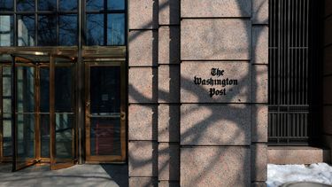 Una vista del edificio de oficinas del Washington Post el 4 de febrero de 2026 en Washington, DC.