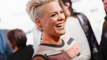 En una foto de archivo del 10 de diciembre de 2013, la cantante Pink llega a los premios Billboard Women in Music Awards en Nueva York.
