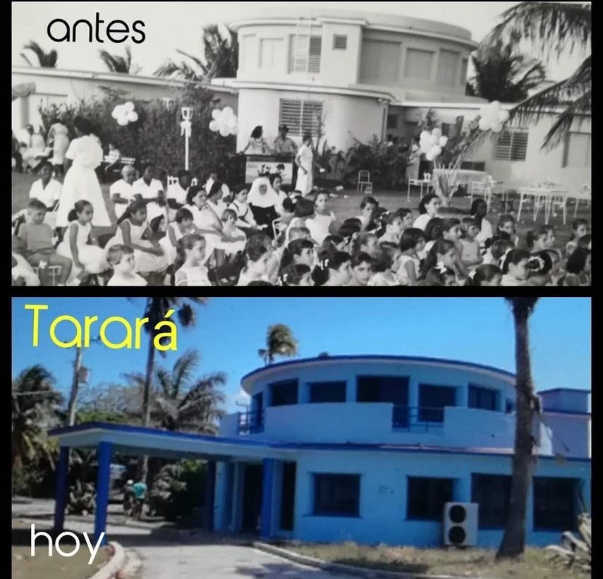 La casa de los Larrinaga en Tarará, antes y después.