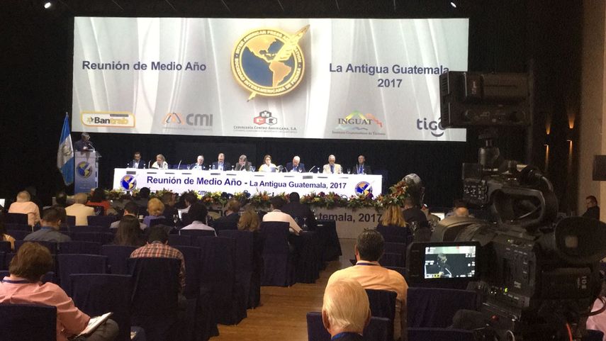 Vista general de la Asamblea de la Sociedad Interamericana de Prensa en Antigua, Guatemala.