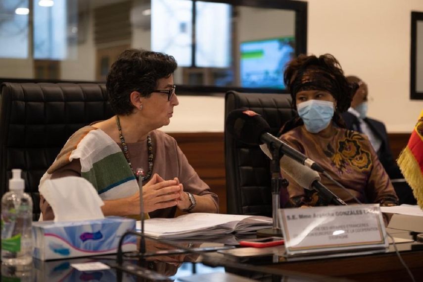 La ministra de Asuntos Exteriores, UE y Cooperación, Arancha González Laya, y su homóloga senegalesa, Aïssata Tall Sall&nbsp;