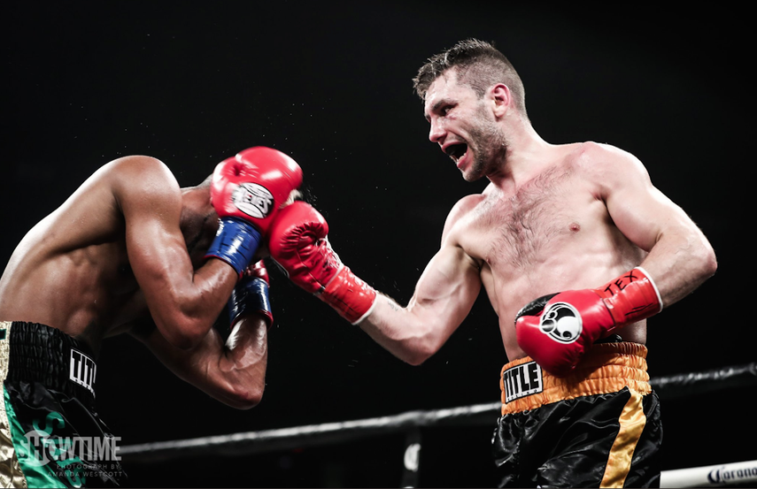 Barthelemy recibe una derecha del bielorruso Kiryl Relikh.&nbsp;